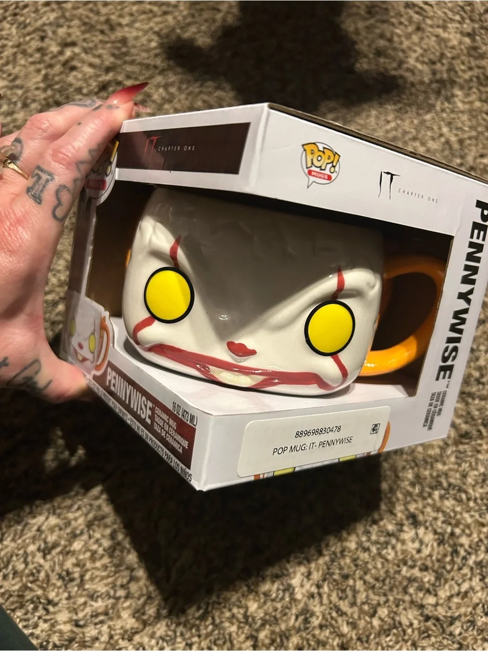 Funko Pennywise Ceramic Mug - White, Yellow & Orange